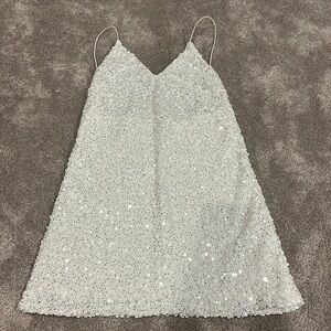 White sparkle Lulus dress